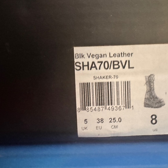 Demonia Black Combat Boots with Studded Straps - Picture 2 of 8